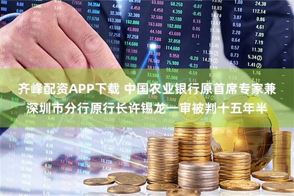 齐峰配资APP下载 中国农业银行原首席专家兼深圳市分行原行长许锡龙一审被判十五年半